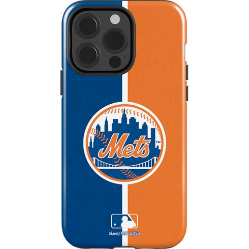 MLB New York Mets Split iPhone 15 Pro Impact Case